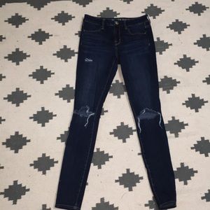 Ripped Dark Wash Jeggings from America’s Eagle